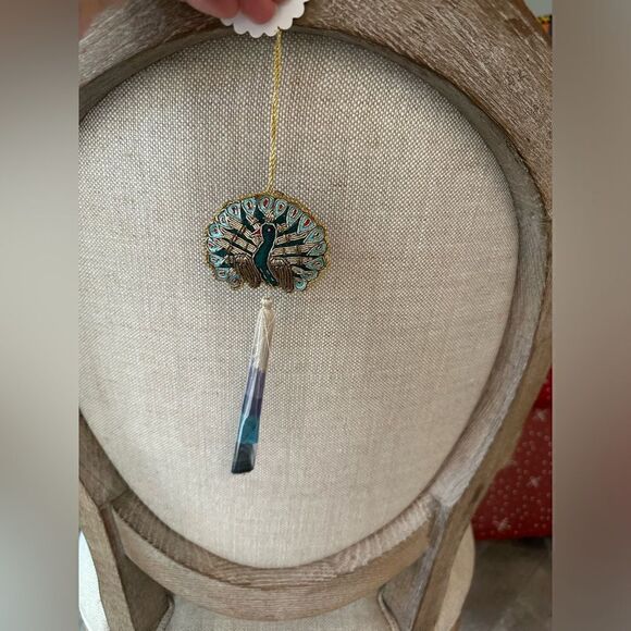 Anthropologie Tassel Ornament Peacock NWT - Picture 4 of 4